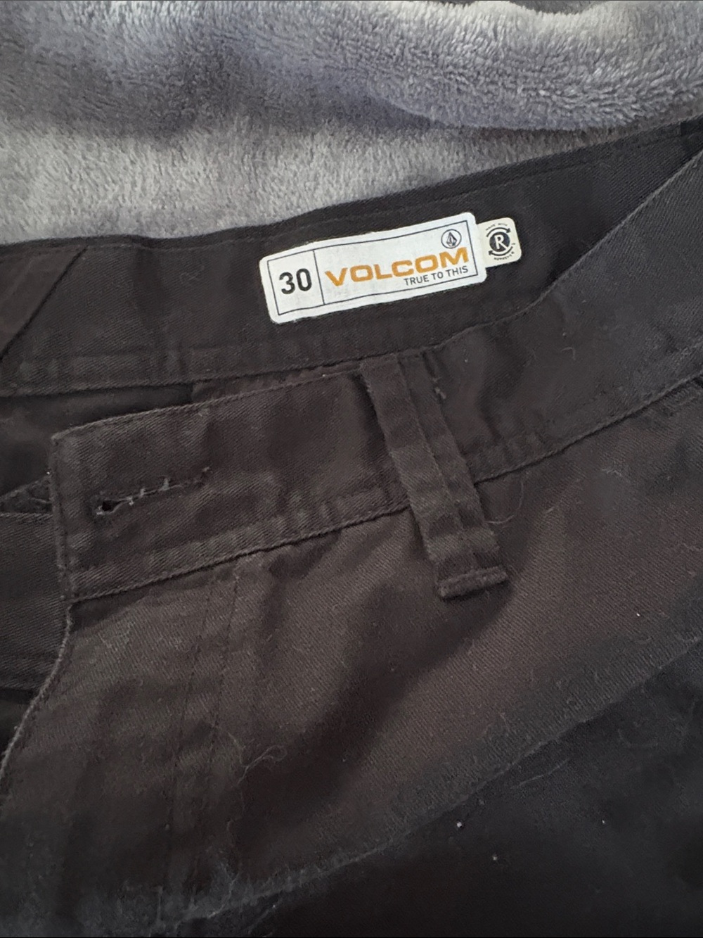 Volcom Men's Black Chino Pants - Classic Straight Fit
